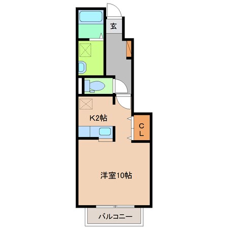 下福万 徒歩4分 1階の物件間取画像